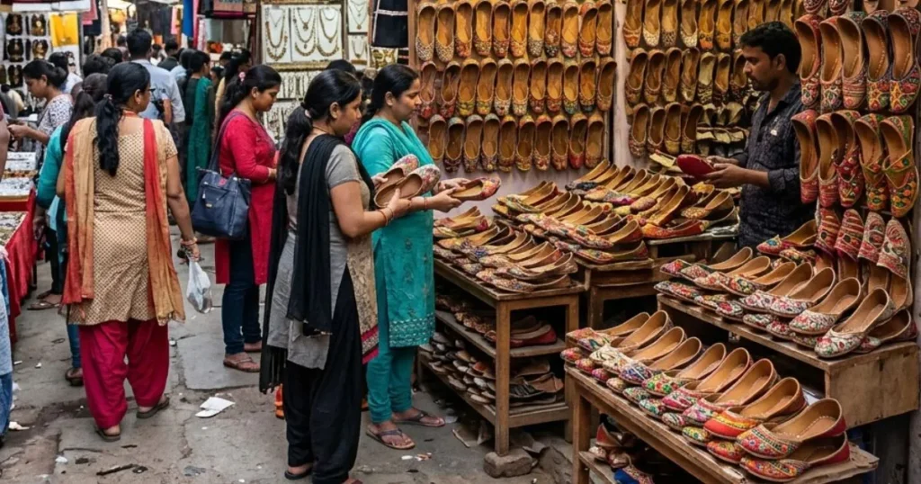 Janpath Market - Best for Cheap Ethnic Shoes in Delhi