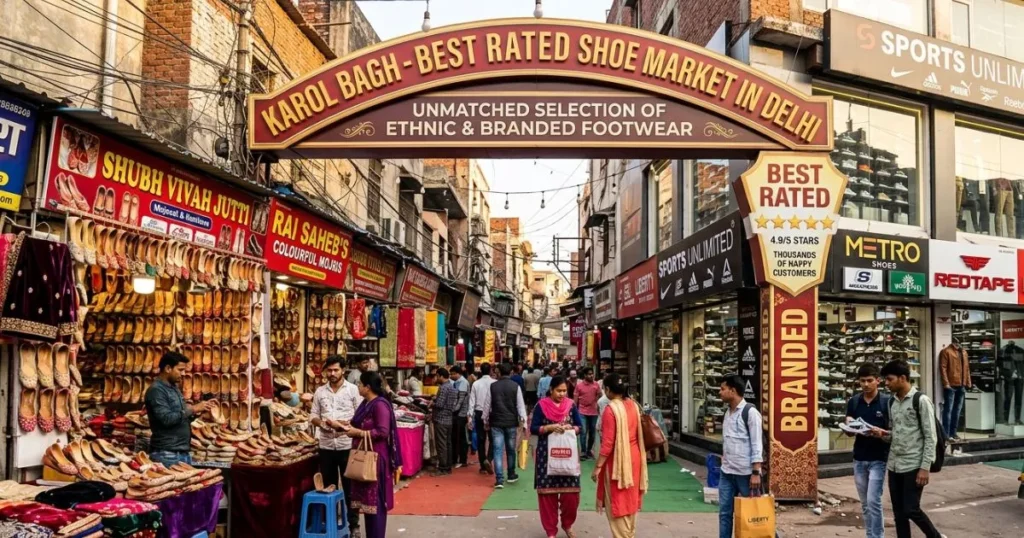 Karol Bagh - Best Rated Shoe Market in Delhi for Ethnic & Branded