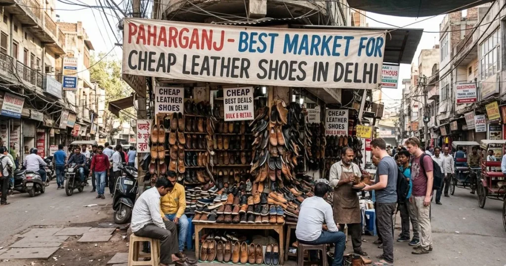 Paharganj - Best Market for Cheap Leather Shoes in Delhi