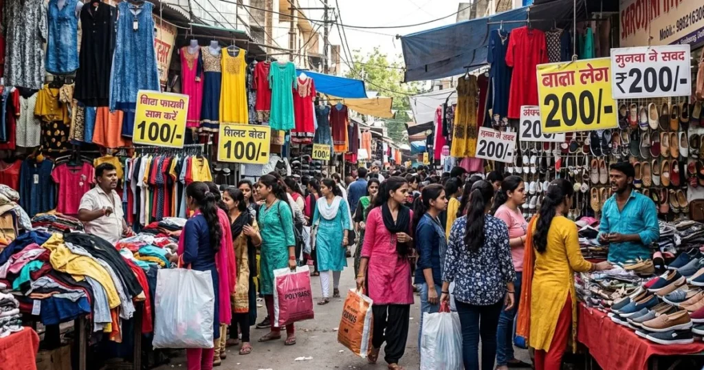 Sarojini Nagar - Top Rated & Most Famous Cheap Shoe Market in Delhi