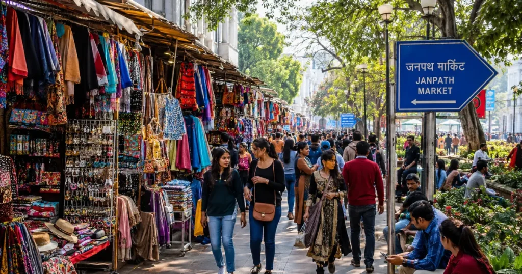 Janpath Market, Connaught Place, New Delhi