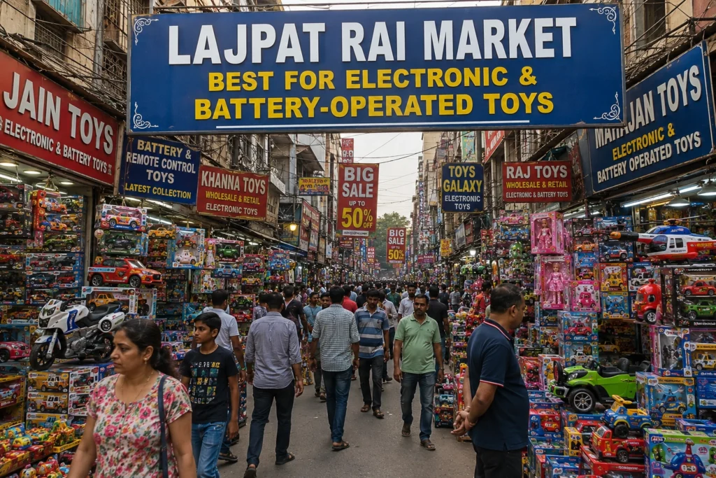 Lajpat Rai Market toy shopping